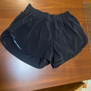 Lululemon Hottie Hot Shorts, black 4” inseam